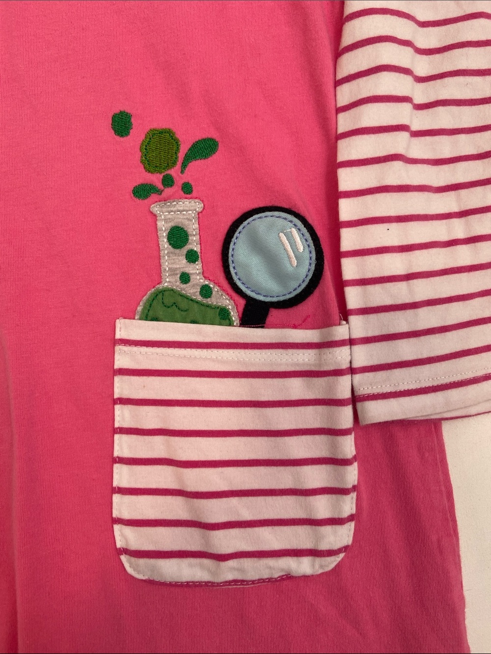 EUC girls size 5 long sleeve science novelty print play dress back to school - Picture 5 of 7